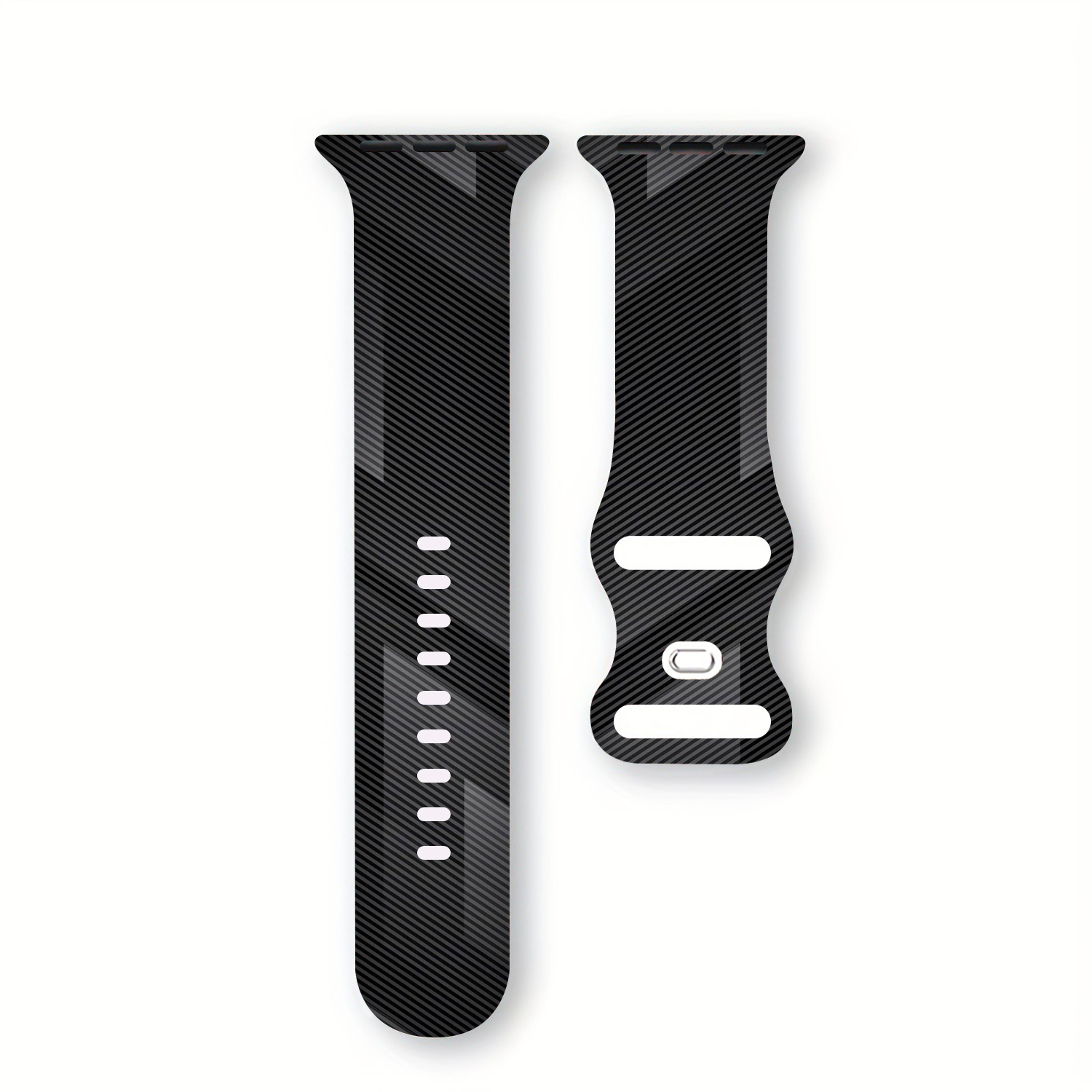 TEMU For Smart Watch Strap | Designed For For Iwatch | Fits /2/3/4/5/6/7/8/9/10/11/ultra/se And Sizes 38/40/41/42/44/45/49mm | Black Gray Geometric