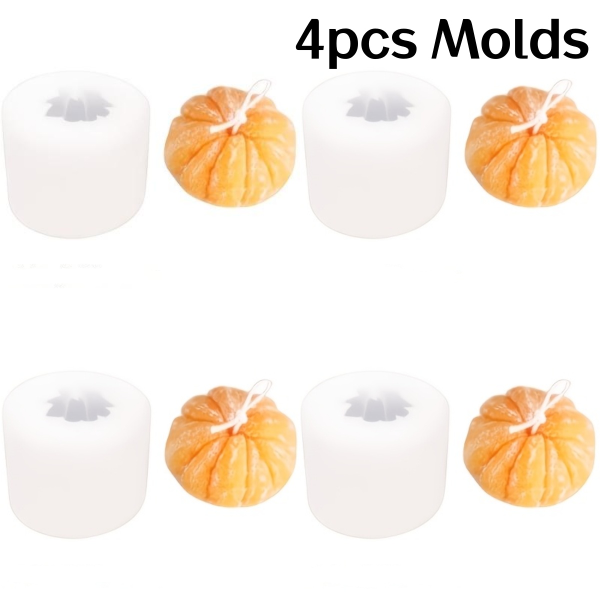 TEMU Soap Molds - 4pcs Soap Molds - Silicone Molds - Soap Beads - Perfect Christmas Gift, Teacher's Day Gift, Thanksgiving Gift, New Year Gift,