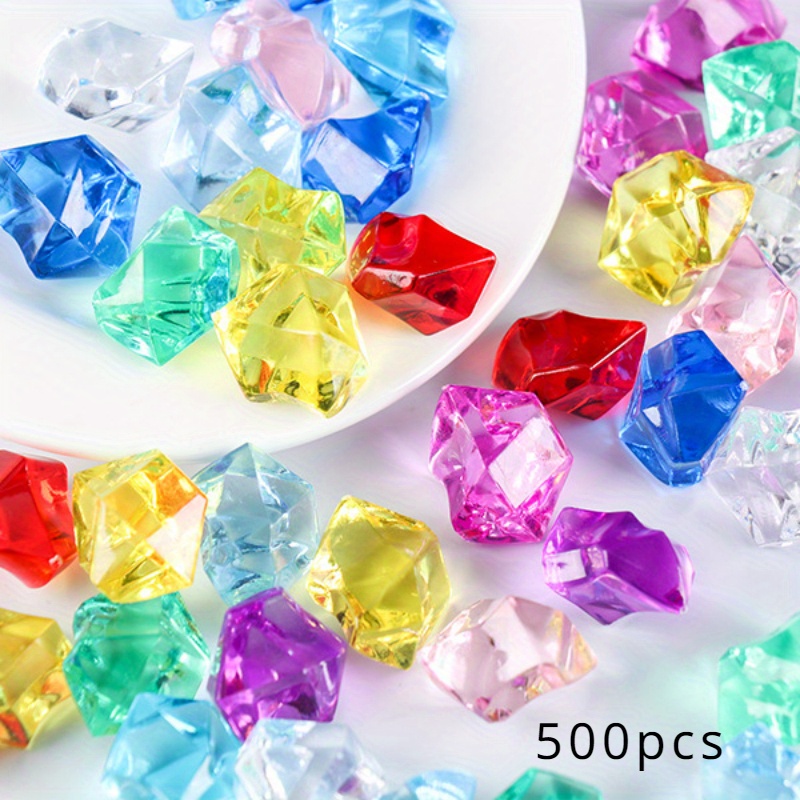 Image of 500pcs/bag 6*9mm Artificial Wishing Bottle Fillers Porcelain Painting Materials Handmade Making Fish Tank Decoration Mobile Phone Case Key Chain Decoration Accessories