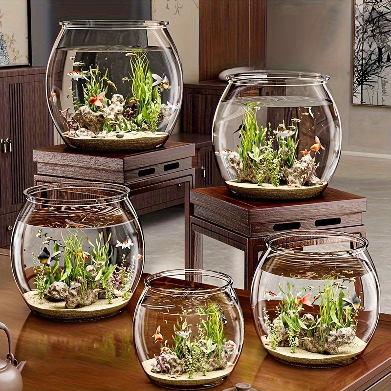 serbatoio per pesci   in acrilico resistente e infrangibile per acquario micro paesaggio   per pesci   gamberetti tartarughe arredamento per ufficio esposizione di giardini acquatici 3d 3