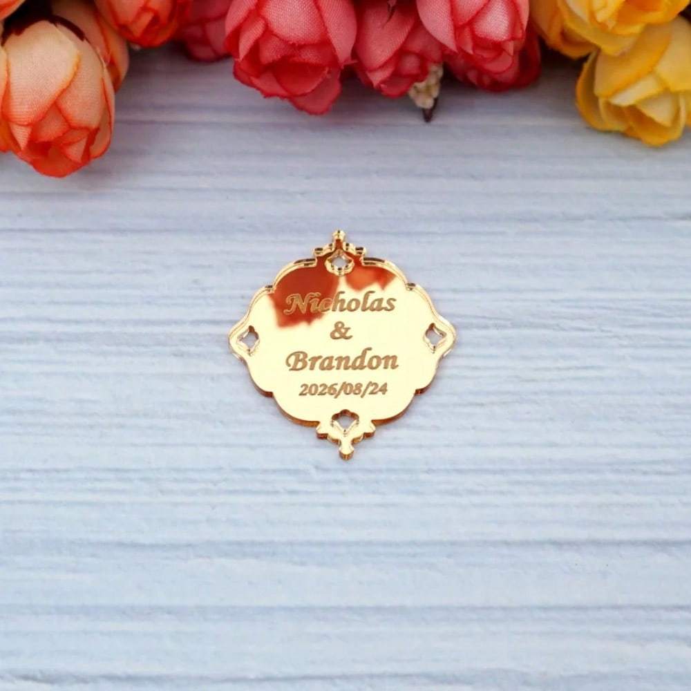 TEMU 10 st/30 st gepersonaliseerde acryl spiegel naamkaartjes geschikt voor bruiloft, babyshower, doopgeschenken, verjaardagsfeestdecoraties -