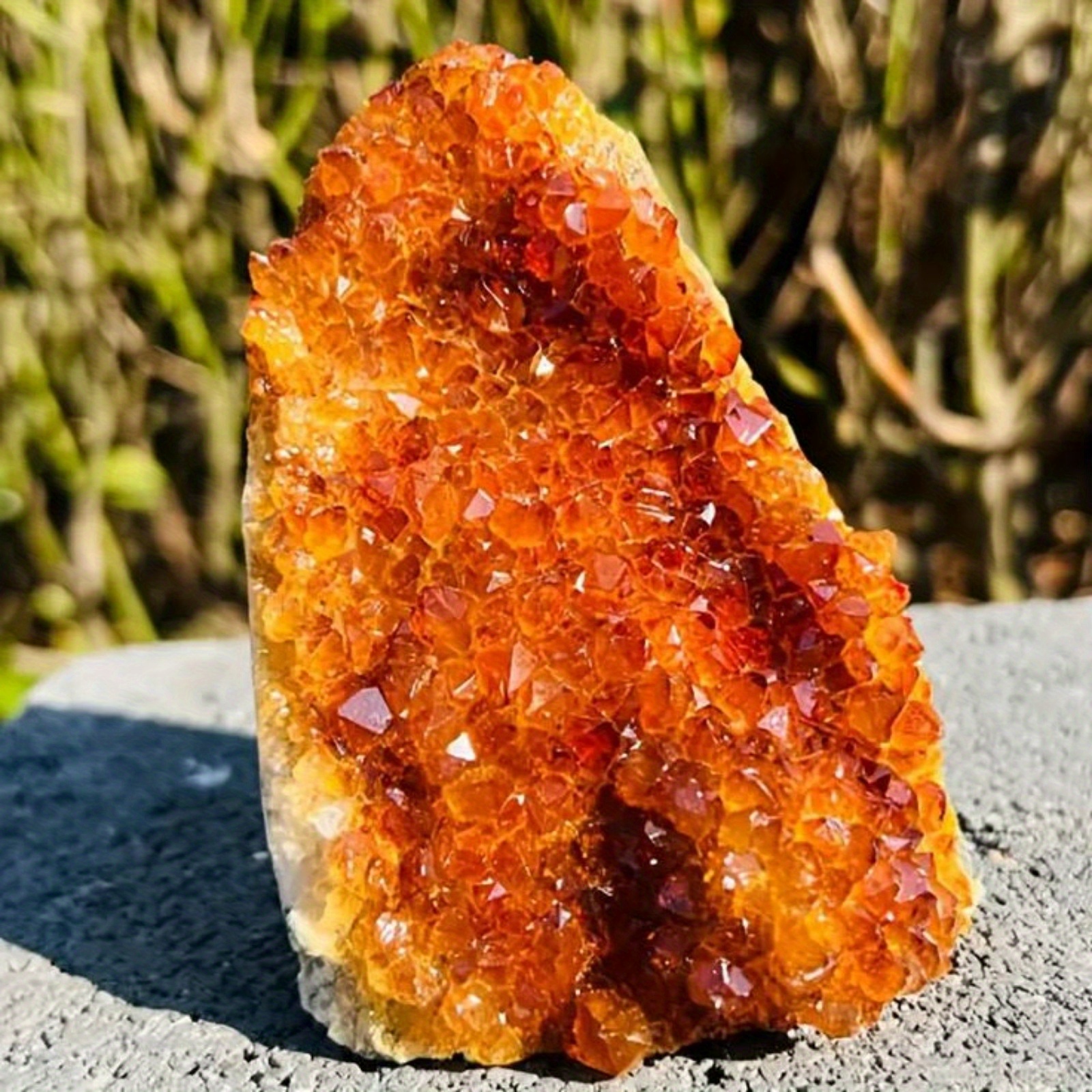 1pc bohemian irregular orange geode quartz Temu
