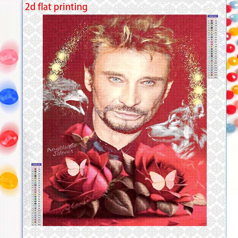 TEMU Kit de Peinture Diamant Portrait Rose Aigle Papillon 5D Diamant Rond Plein Diamant Cadre Art Diamant Maison Salon Chambre Bureau Intérieur