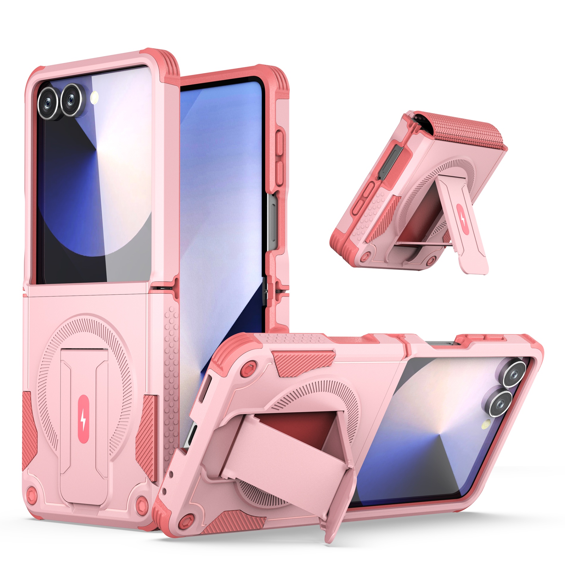 TEMU Phone Case: Shockproof Magnetic Kickstand Phone Case For Galaxy Flip 8, Flip 7, Hinge Full Protection Foldable Phone Cover