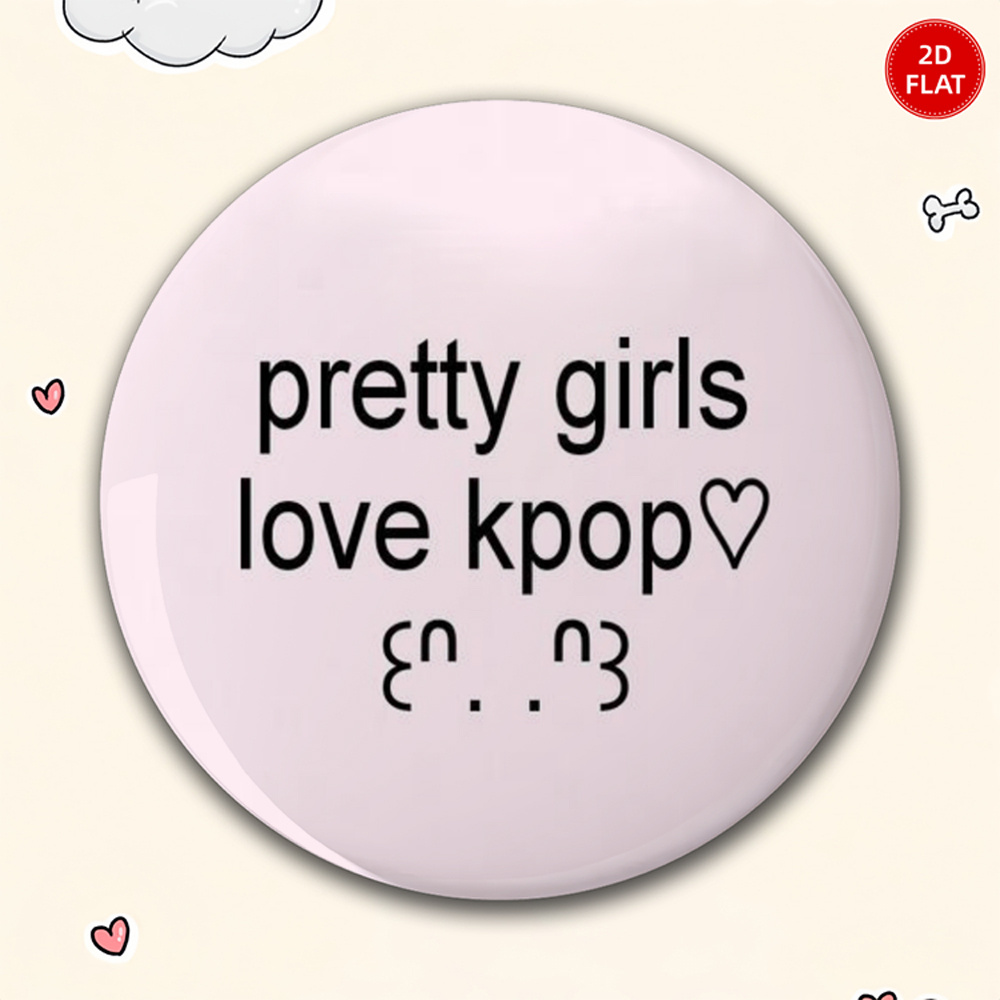 TEMU 2d Flat, 2d Flat - 1pc Classic Popular Style Men's Casual Round Brooch, Anime Cartoon Pin, Fashionable And Ornate Accessory, Unisex Badge Pin,