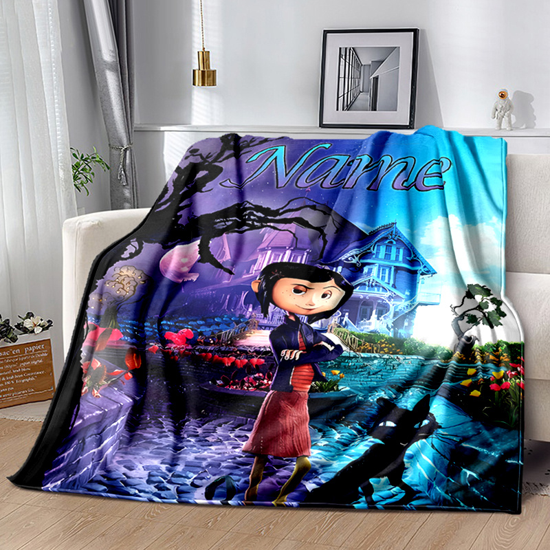 

Customized Themed Flannel Blanket, Soft Warm Knit Polyester 100%, , All , , 200-250gsm, Multifunctional Gift For Sofa, Office, Bed, Camping, Travel