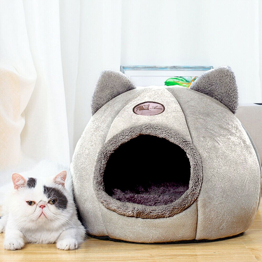 TEMU Pet House Cave Beds Cat Cozy Cat Nest Kennel Pet Nest Cat Hole