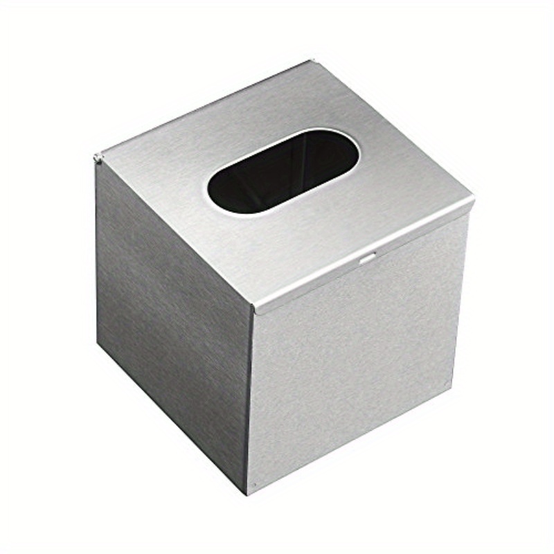 square tissue box cover tissue box holder napkin holder tissue   decorative holder for bathroom bedroom office dresser nightstand desk tabletop 5x 5 x 5stainless steel brushed nickel Product details 0