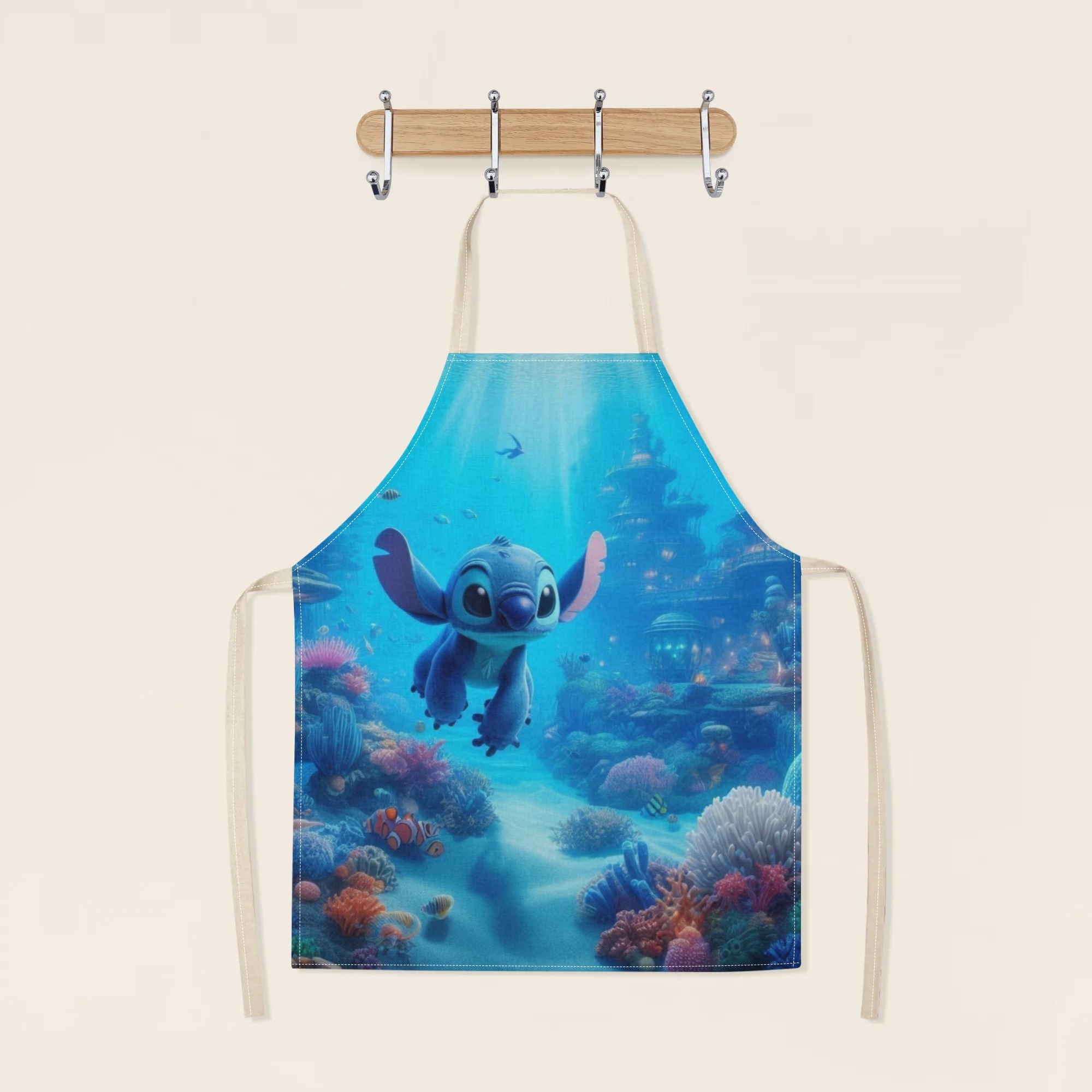 disney   a stylish waterproof apron featuring adorable cartoon designs of  ,  ,  ,  , and more.   beautiful and fashionable, with a simple and elegant style, suitable for hotels, supermarkets, restaurants, fru hops, bubble tea stands, and   home use. details 2