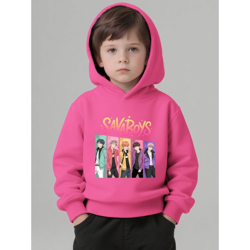 ミュージシャン World Is Over PULLOVER HOODIE CHILDHOOD korean wave boys casual sweatshirt printed hooded pullover - Temu