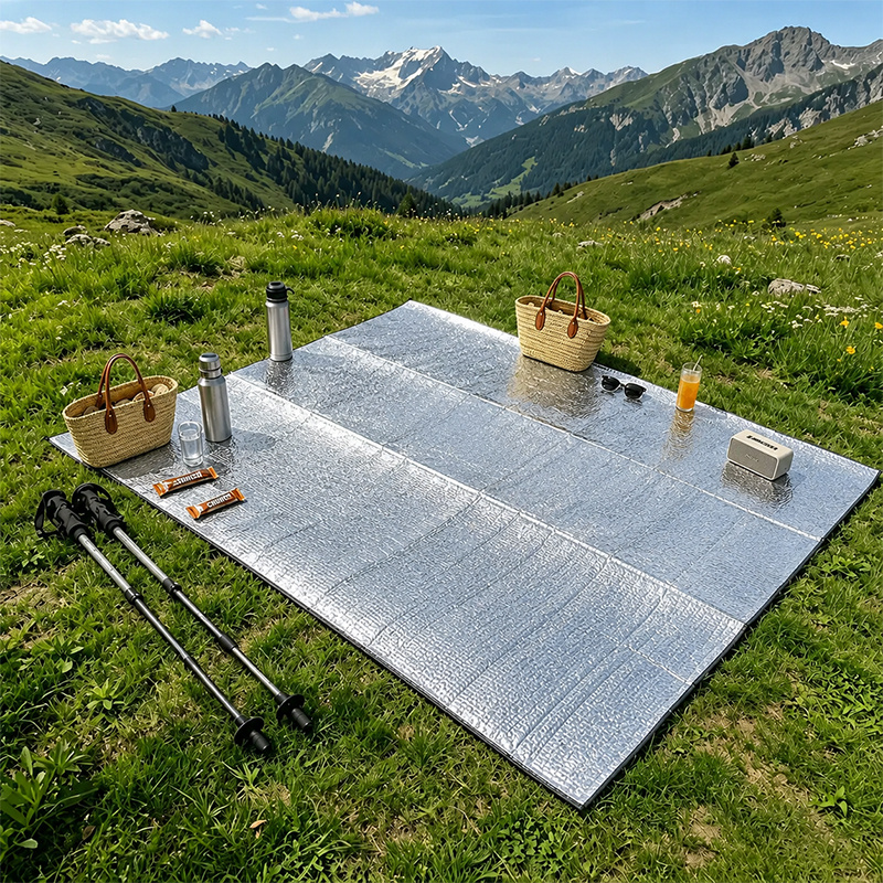 Super-Large Camping Mat for 4 People, Portable and Foldable