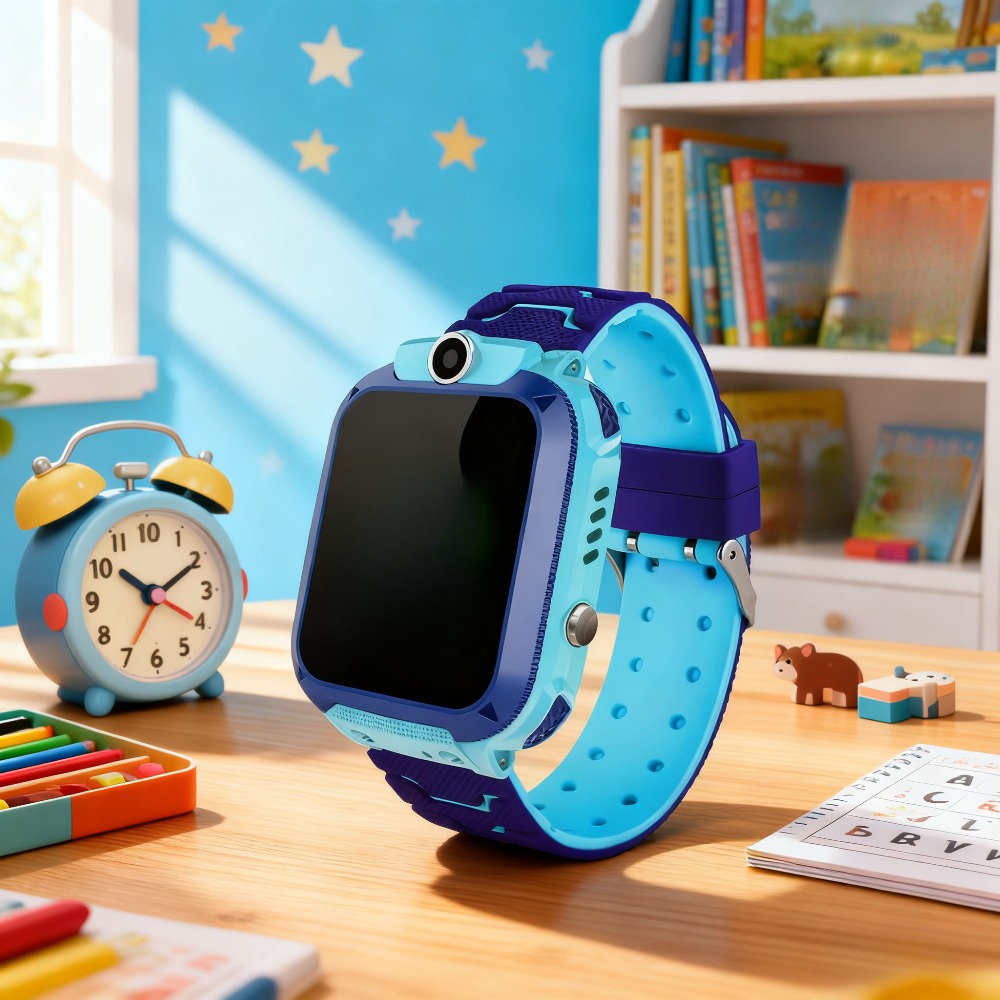 TEMU Smartwatch-Hülle mit Armband | Einfaches Alltagsgeschäft mit Knopf, robuste blaue Uhren-Verzierung, für Geburtstags- und Weihnachtsgeschenke,