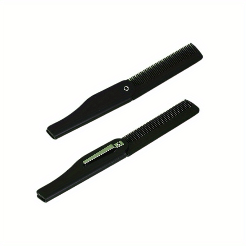 A Practical Folding Oil Head Comb, Fine-toothed Hair Comb, Beard Comb, Portable Grooming Comb, Suitable For Hair And Beard Care