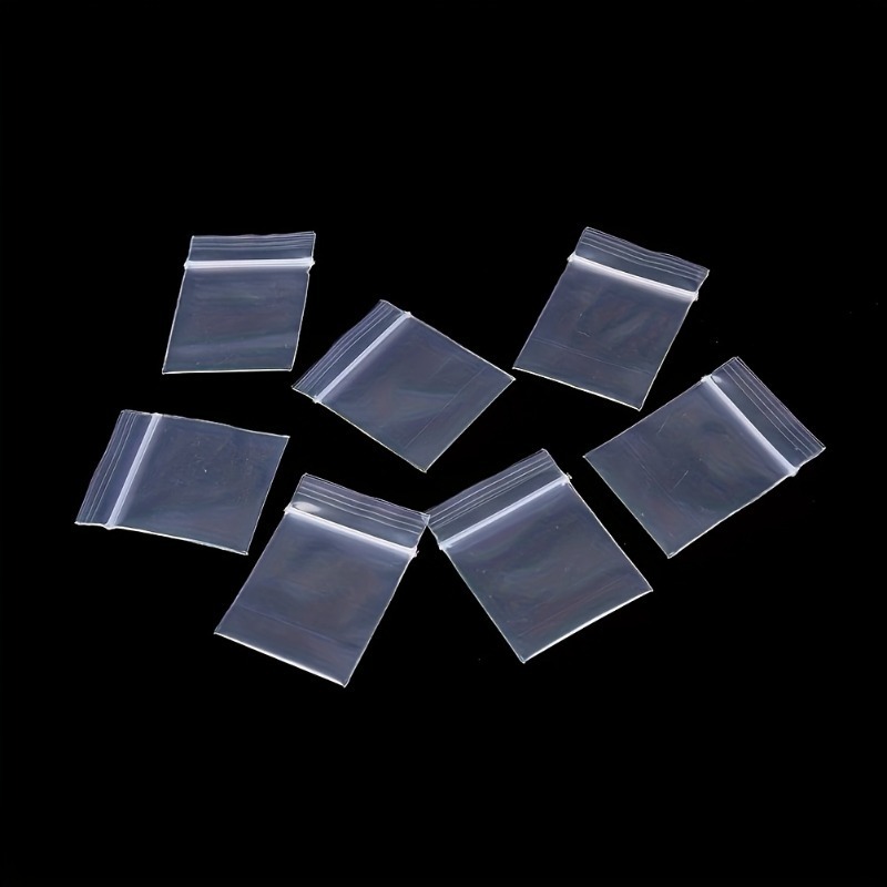 109pcs PVC Reusable Transparent Jewelry Bags with Zipper