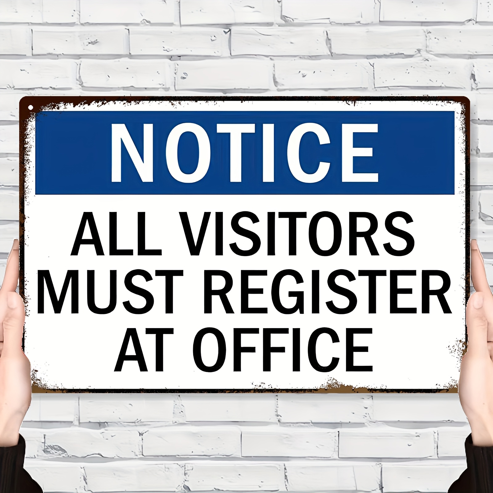 item picture 2d flat 2d flat a 2d flat iron sign for   registration ideal for use in commercial settings educational institutions     exhibitions and other venues dimensions 20 x 30cm or 8 x 12 inches single piece packaging