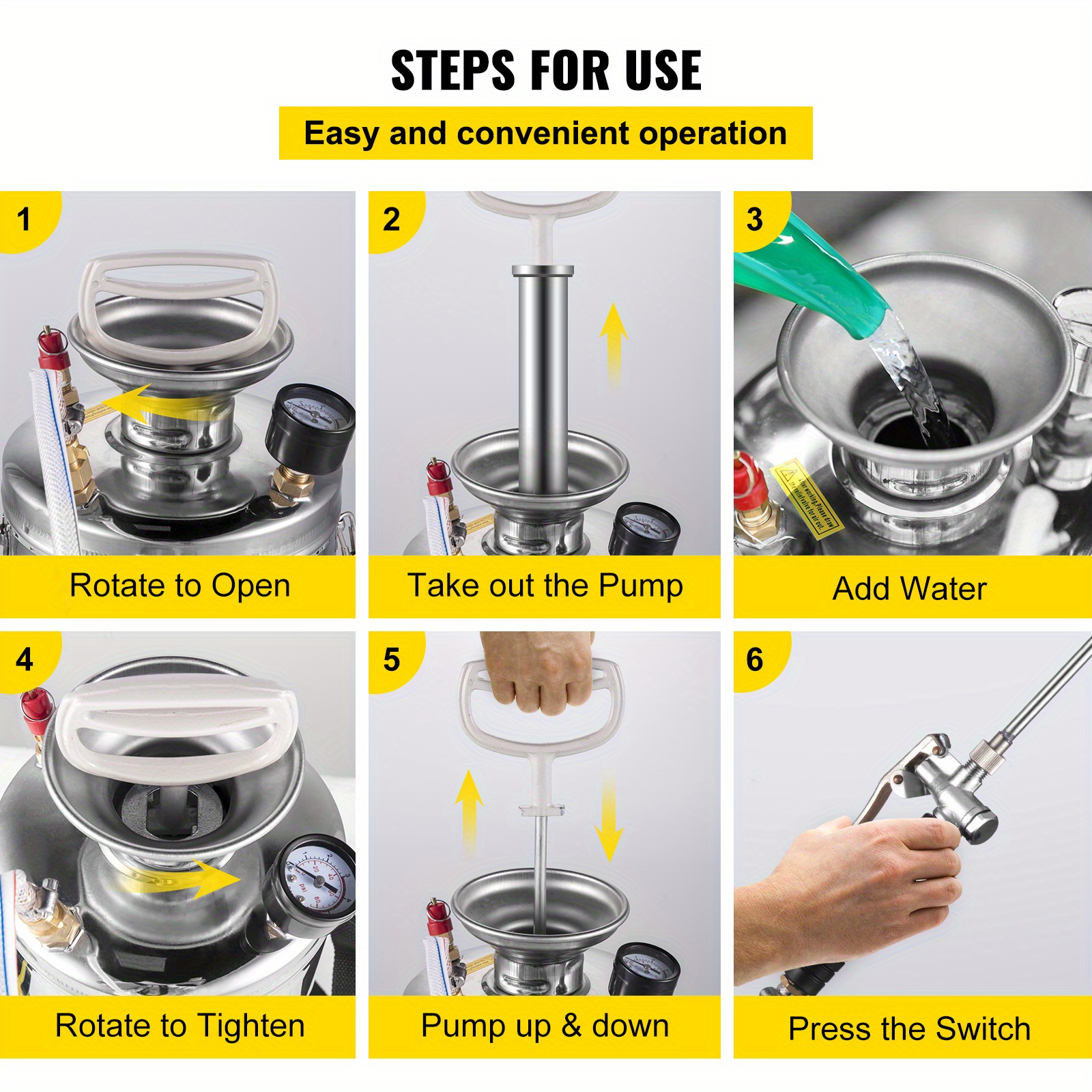 Happybuy Stainless Steel Sprayer