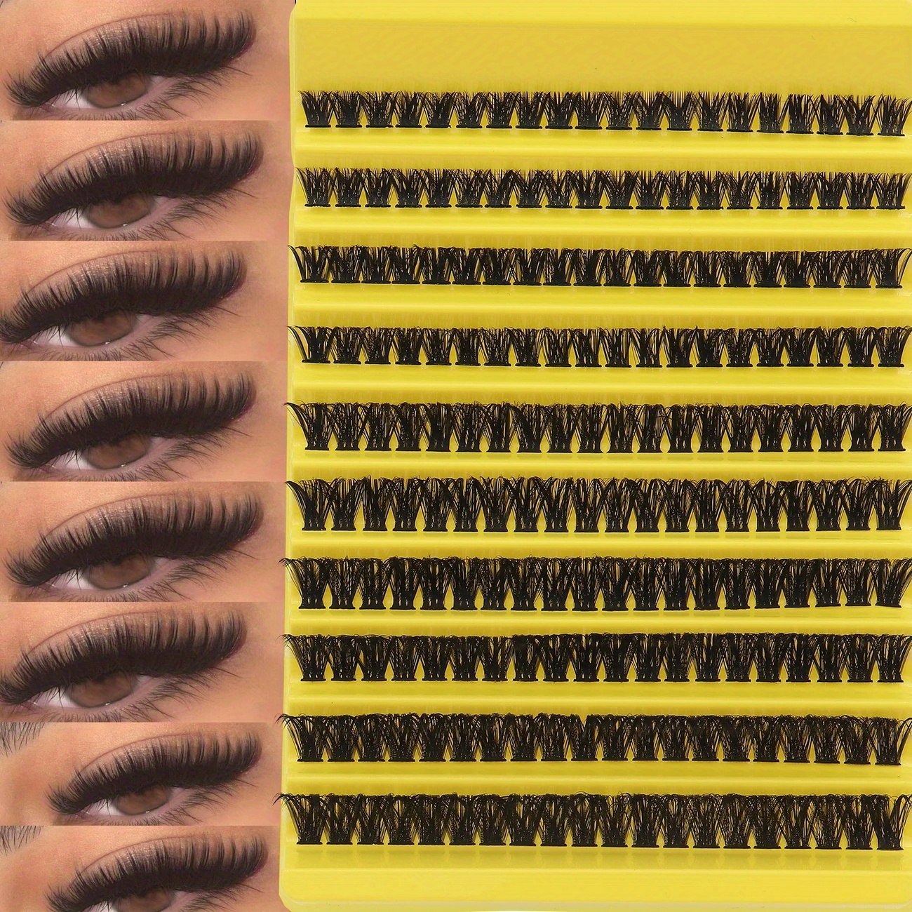 200 Independent False Eyelashes, Thick And Curly, Reusable, Create Dramatic Effects, Suitable For Beginners And Daily Use