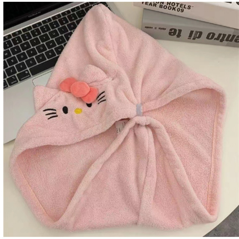 

Quick Drying Kitty Plush Headband, Soft, And Absorbent, No Dry Hair Towel Wrap, Bathroom Essential, Suitable For Birthday And Christmas Gifts