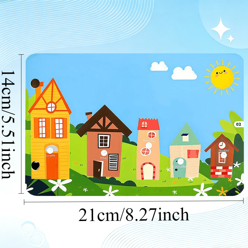Interactive Quiet Book with Stickers for Educational Play