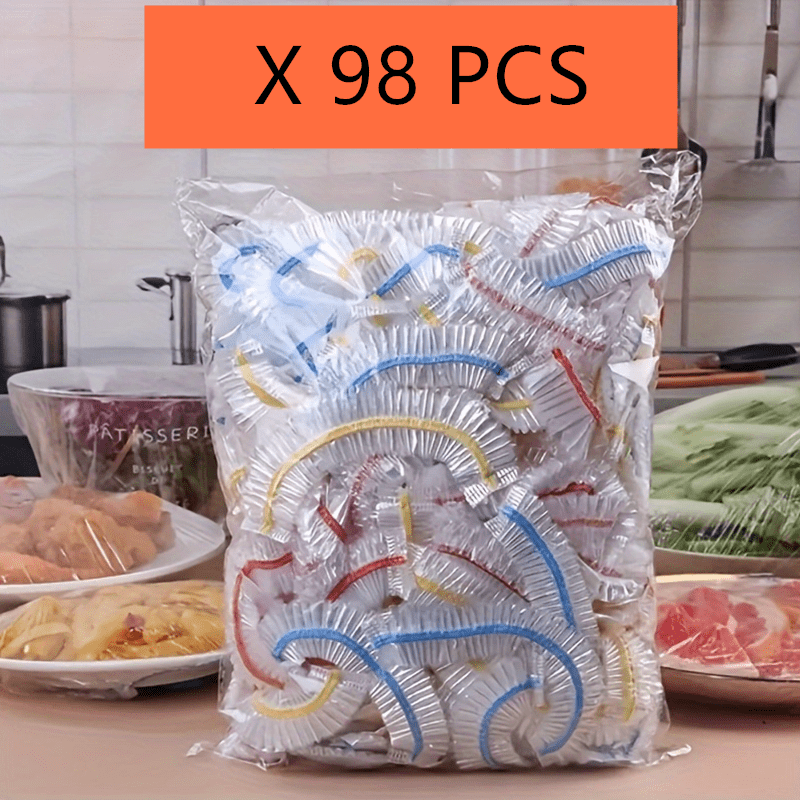 Disposable Plastic Wrap, Food-grade Household Plastic Food Storage Bags, Elastic Plastic Food Cover Bags, Kitchen Supplies, Kitchen Gadgets
