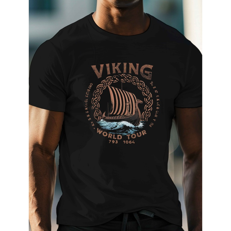 

Men's Graphic Tee - Casual Crew Neck, Short Sleeve, Lightweight & Comfy Summer T-shirt
