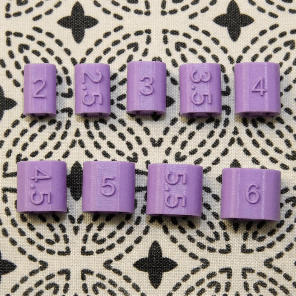 TEMU 9 pezzi di segnapunti per da maglia, identificatori numerici 3D, accessori per e sciarpe, adatti a tutti i di lavorazione a maglia e uncinetto