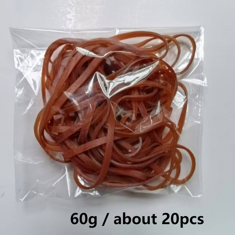 Heavy Duty High Stretch Rubber Bands - 8 Inch X 0.16 Inch Durable & Flexible Trash Can & Binder Organizer Bands For Office, School, Home - Sturdy Rubber Bands For Household & School Supplies
