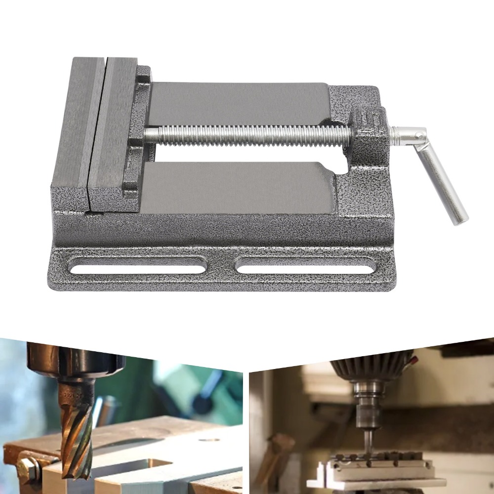 5 Inch Drill Press Vise Vise Precision Milling Vice Milling Drilling Machine Bench Clamp