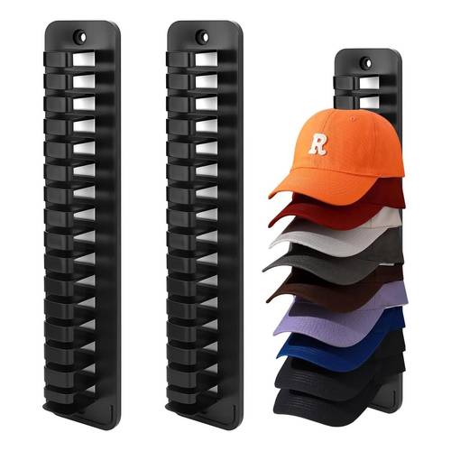 3 in 1 multifunctional wall mounted hat rack 16 extra large capacity adjustable dividers nail free screw dual installation no damage to walls wardrobe bedroom room travel universal space saving 3d storage artifact