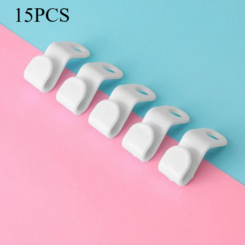 15pcs Hanger Connection Hook, Home Hanger Connection Hook, Fashion Hanger Connection , Thickened Plastic Stackable Connection Hook, Utility Hooks