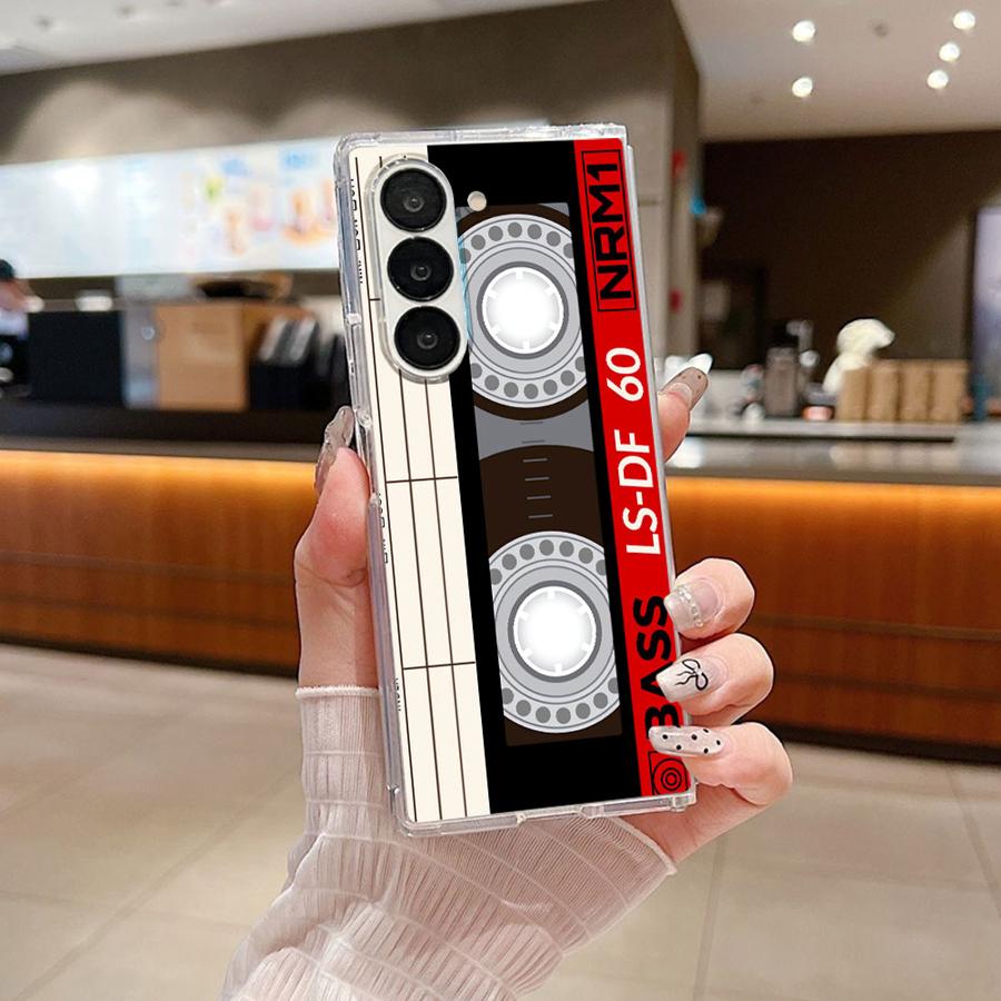 TEMU Phone Case: Cassette Tape Volume Camera Case Phone Cover Suitable For For Galaxy Z Fold 7 6 5 4 3 Z Fold4 Z Z Fold3
