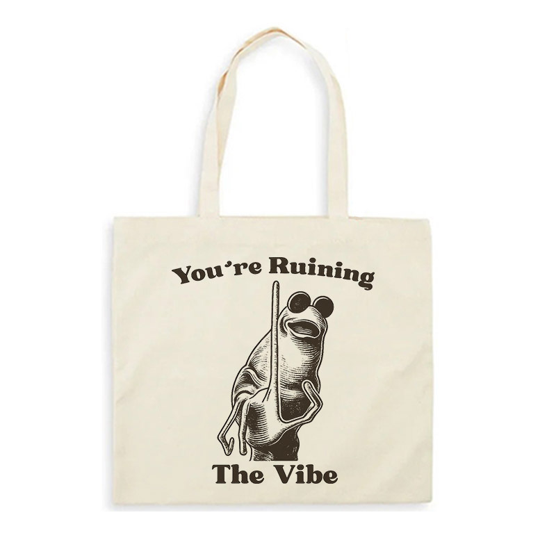 1pc funny meme tote bag worm meme - Temu Oman