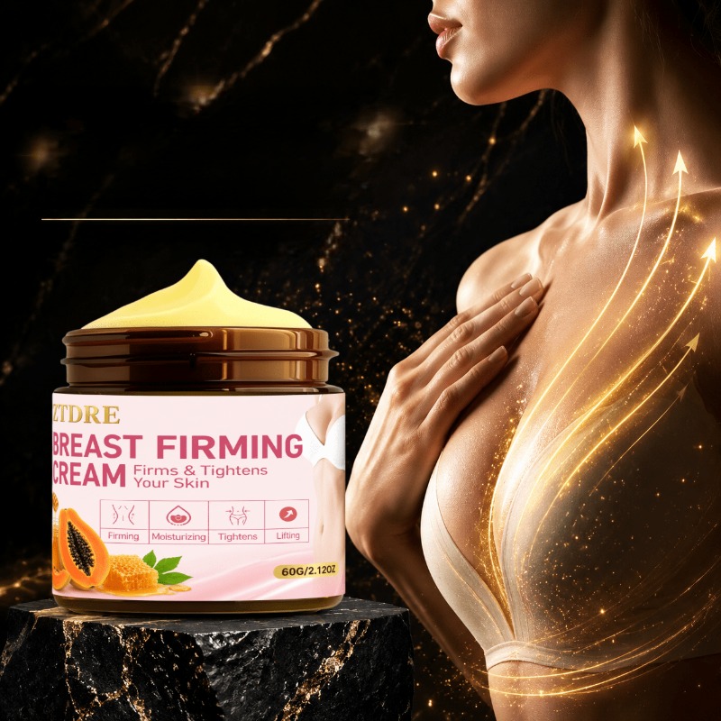 Breast Care Cream, Women'S Cream - Firms Breast Skin, Contains Collagen, Shea Butter, Vitamin E, Honey - Suitable for All Skin Types, Fresh Fragrance Nourishes Delicate Breast Skin, Deeply Moisturizes And Firms Skin