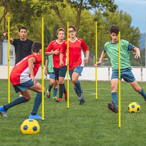 professional multi functional training marker basketball agility pole pvc material running marker spiral suitable for outdoor field skill