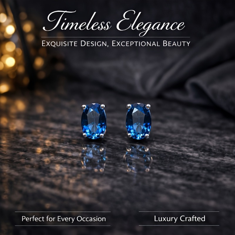 TEMU Earrings Are Made Of 925 Sterling Silver And Feature Natural Topaz. Are Designed In A Easy Yet Elegant Style, Making Them Perfect For Women.