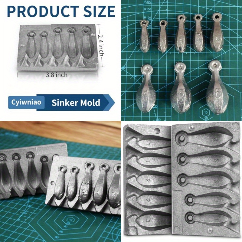 Adygil Bank Sinker Mold With Cavities And