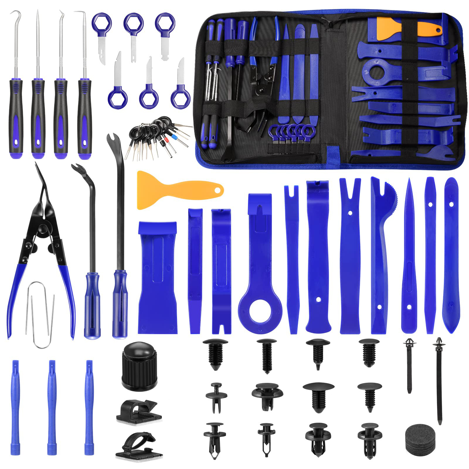 250pcs/set Car Trim Removal Tool Kit - Interior Panel Clip Remover For Car Stereo, Door Panel & Dashboard Installation, Removal & Repair