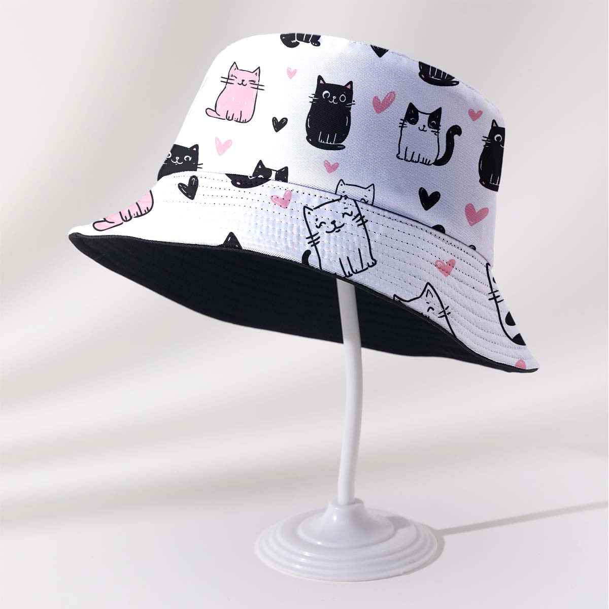 TEMU 1-pack Foldable Unisex Bucket Hat For Adults, Men, Women, And Teens, Perfect For Birthdays And . Spring/summer Reversible Bucket Hat With Print.