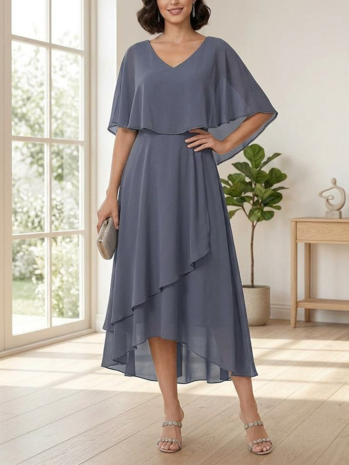 long sleeve off shoulder formal dress Plus-Size Off-Shoulder Prom Dress with Long Sleeves Petal Blush / 18 main image 0