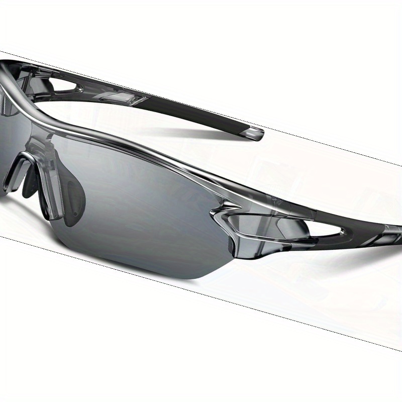 TEMU Polarized Sports Fashion Glasses Tac Tr90 Lightweight Surround Frame For Cycling, Running, Golf, Skiing - Unisex Outdoor Safety Glasses, Durable