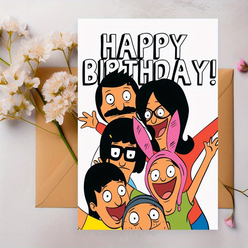 

1pc Themed Birthday Card, Humorous Greeting , Family, Coworkers - Christmas, Thanksgiving, Halloween - Unique Gift For Men, Women, ,