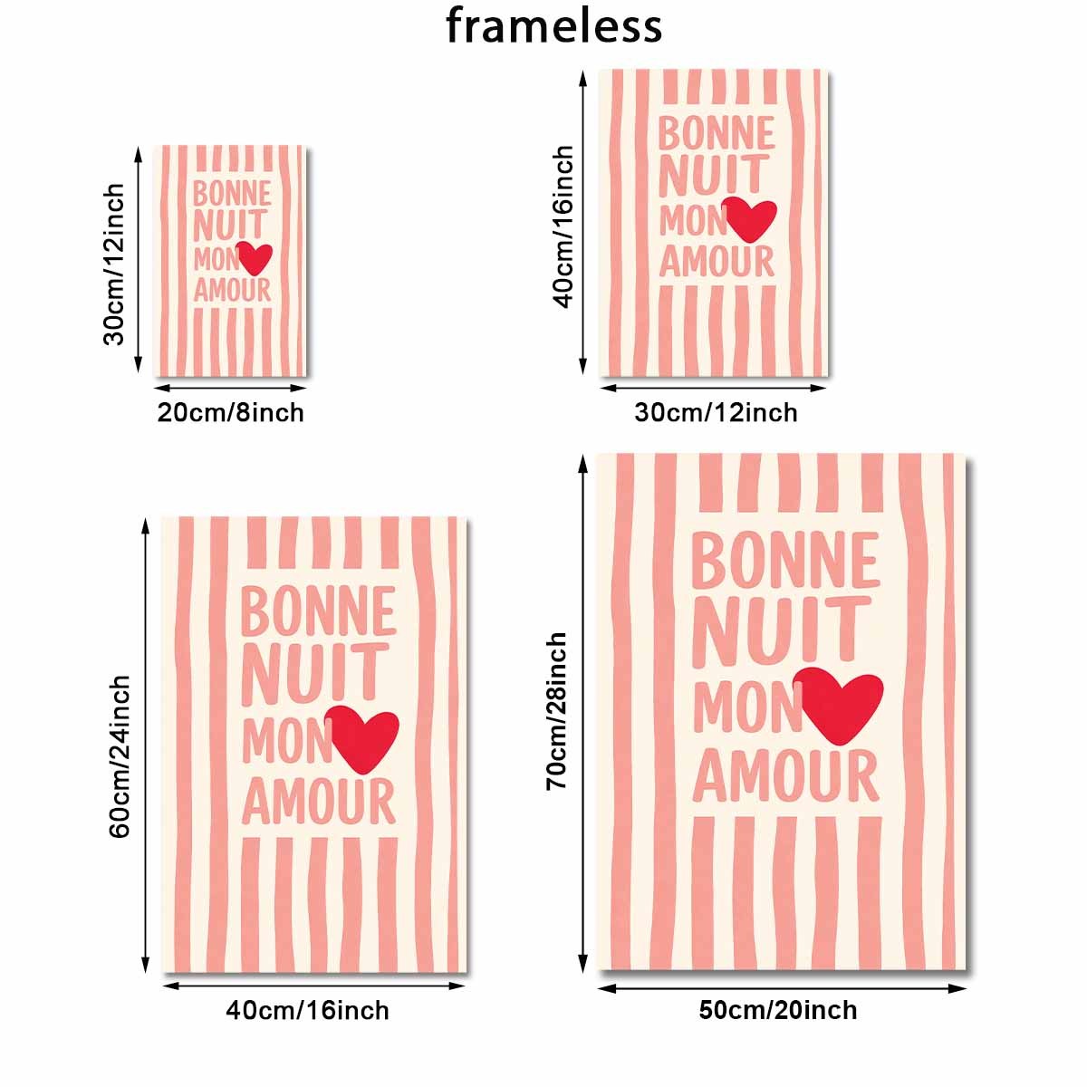 TEMU Plat 2D, 1 pièce Affiche sur toile cadre Nuit Mon Peinture décorative/Impression sur toile?? Convient pour , , , , et la décoration de couloir.