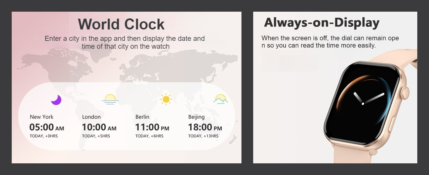 Montre Connectée Pliwier pour Hommes et Femmes, Écran AMOLED Toujours Allumé, Montre Fitness avec Fonction d'Appels Sans Fil, 100+ Modes Sportifs, Podomètre, Compatible Android iPhone, Disponible en Trois Couleurs