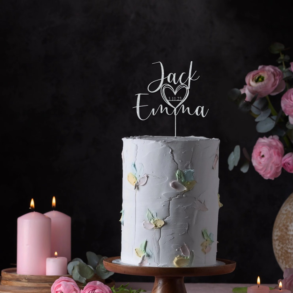 TEMU Cappello per torta di nozze personalizzato in acrilico per del Memorial Day, scritta personalizzata, cappello per torta in acrilico per