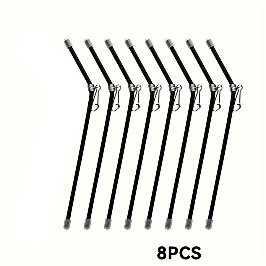 Image of 4/8pcs Anti- Swivel Snaps Set, Universal Fishing Line Connector, Durable Abs, Black, With -the-dark, For All - Essential Fishing Tackle Additions