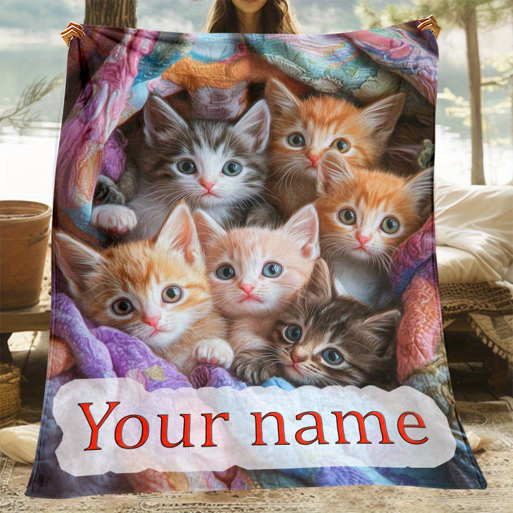 

Customizable Blanket - 1pc Polyester For Sofa, , - For Camping, , And - No Or Required
