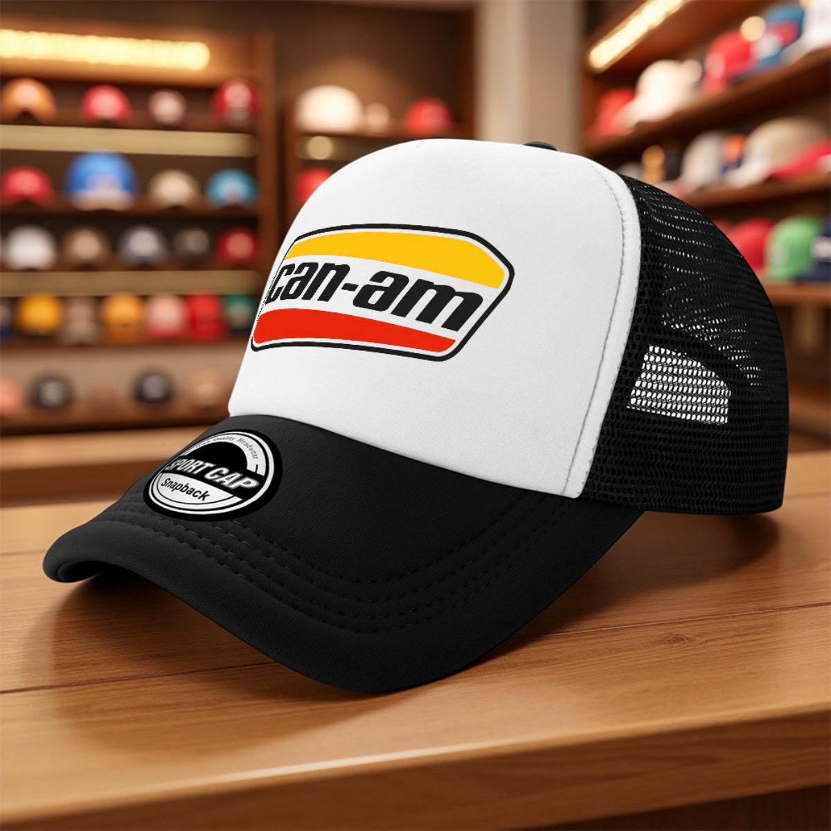 TEMU 1pc Featuring The Can , From High-quality Mesh Fabric, Available In , Suitable For Leisure Activities Like Fishing, Golfing, Or As A Trucker