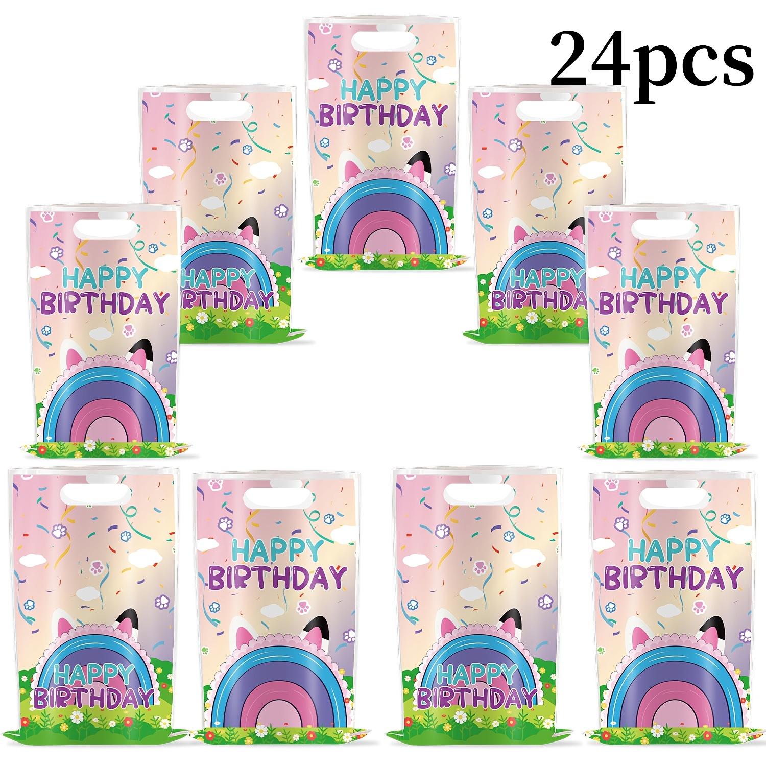 TEMU Cadeau voor haar/hem 12/24 stuks Cartoon Schattige Kat Thema Feest Kleine Cadeau Papieren Zak, Schattige Kat Cadeau Zak met Handvat,
