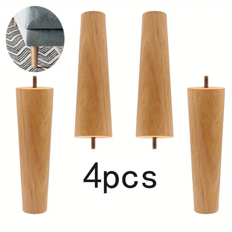 Patas de mesa de madera de 15 cm, patas de madera, patas de muebles Patas de mesa de madera de 15 cm, patas de madera, patas de muebles