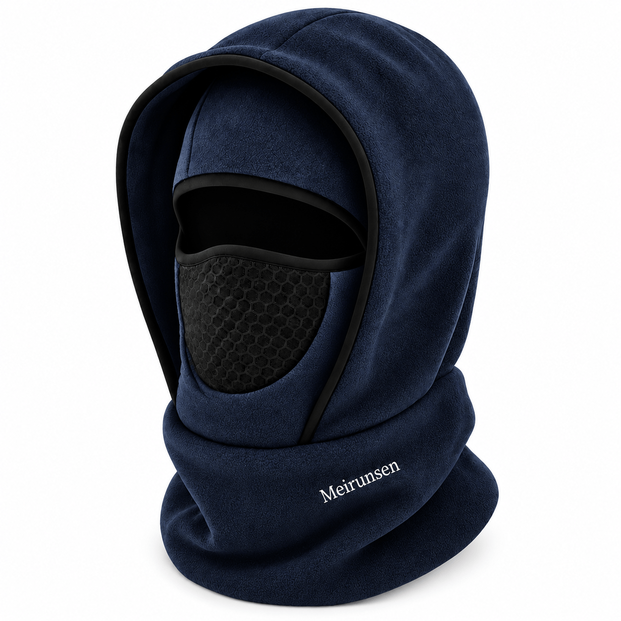 TEMU 1pc Unisex Solid Color Winter Fleece Lined Beanie Hat, Windproof Warm Ear Protection Integrated Pullover Cap For Outdoor Sports Daily Casual